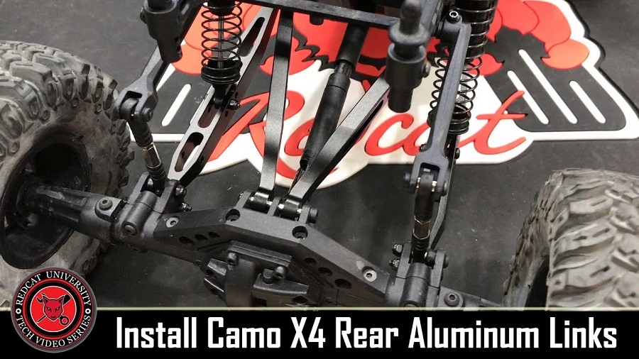 Redcat Camo X4 Aluminum Rear Suspension Links Install