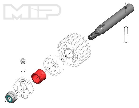 MIP Wide Track Kit (4mm Offset) For The Traxxas TRX-4