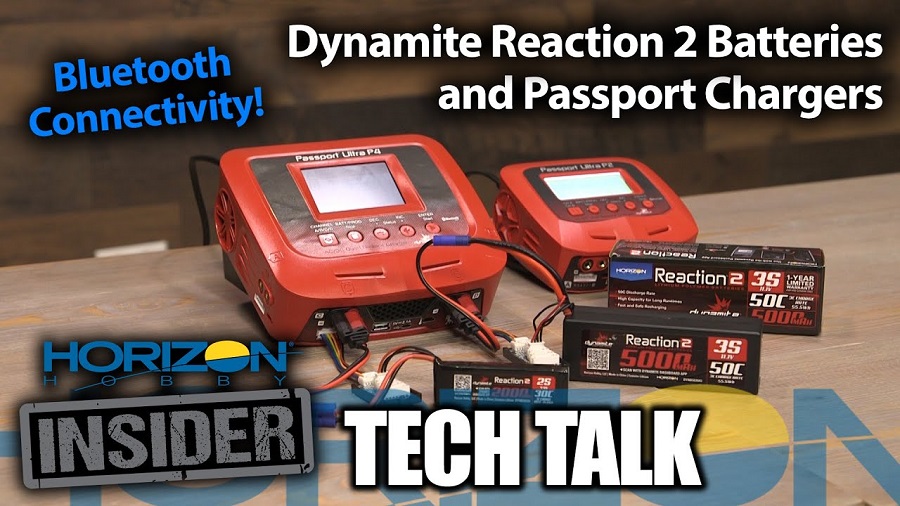 Horizon Insider Tech Talk Dynamite Reaction 2 Batteries & Chargers With Bluetooth