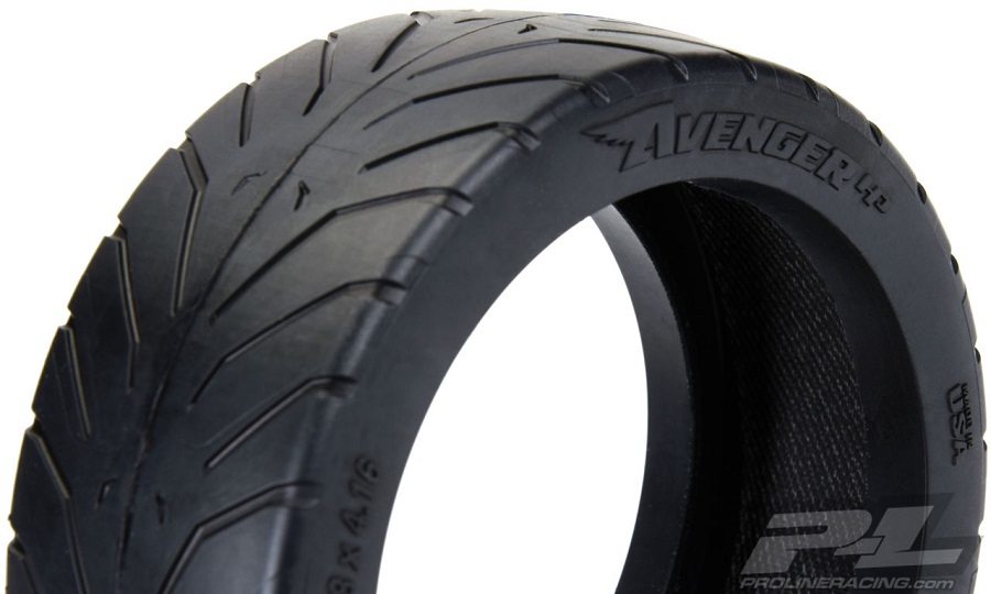 Pro-Line Avenger HP Street BELTED Mounted 1:8 Buggy Tires 