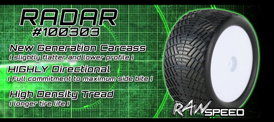 Raw Speed RC Radar Rear 2.2" Buggy Tires