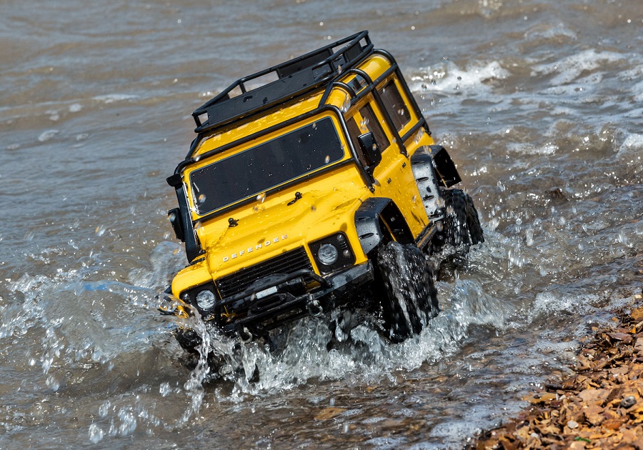 Traxxas Special Edition TRX-4 With Yellow Land Rover Defender Body