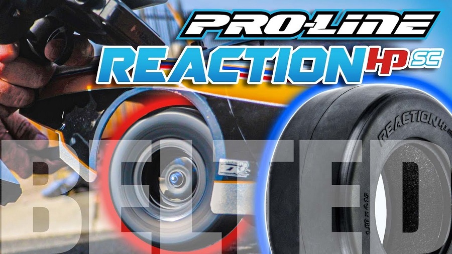 Pro-Line Reaction HP SC Drag Racing Belted Tires