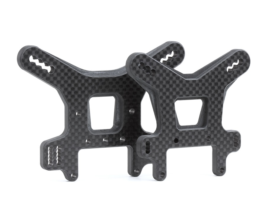 Avid Carbon Shock Towers For The Tekno NB48 2.0 - RC Car Action