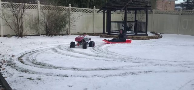 Primal RC Raminator Monster Truck In The Snow [VIDEO]