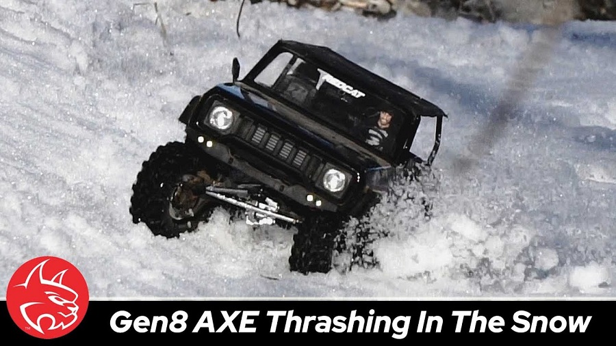 Thrashing Through The Snow With A Redcat International Scout II GEN8 Scout II AXE Edition