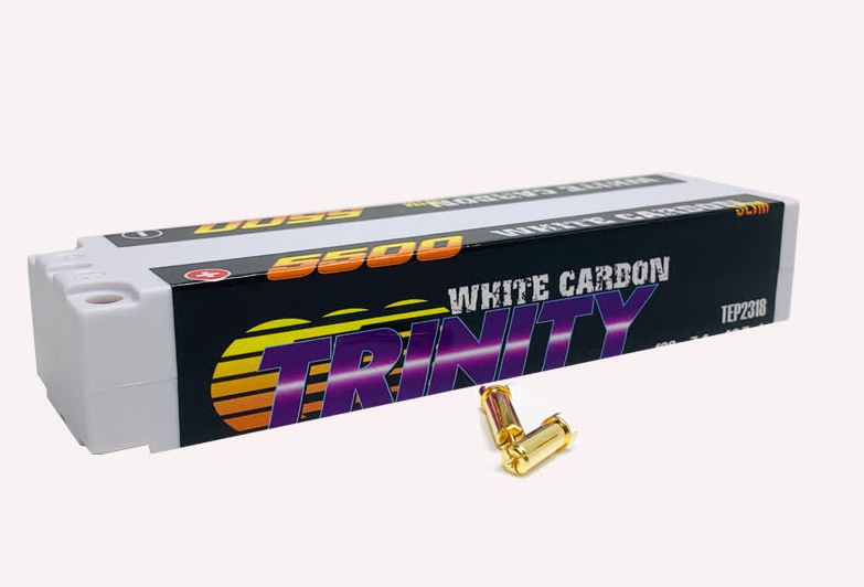 Trinity White Carbon Slim Stick LiPos 