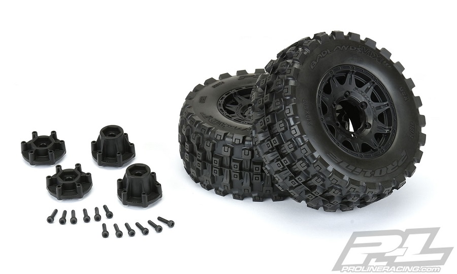 Pro-Line Badlands MX28 HP 2.8 All Terrain BELTED Truck Tires Mounted