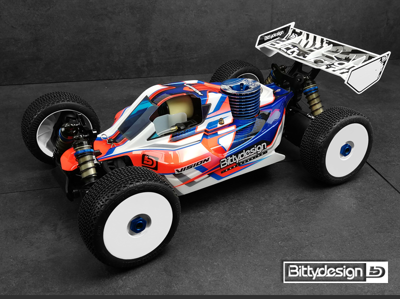 Bittydesign VISION Pre-Cut Clear Body For The Team Associated RC8B3.1 