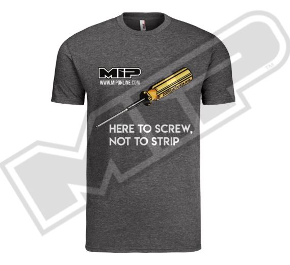Grey MIP Shirt With Wrench Printing