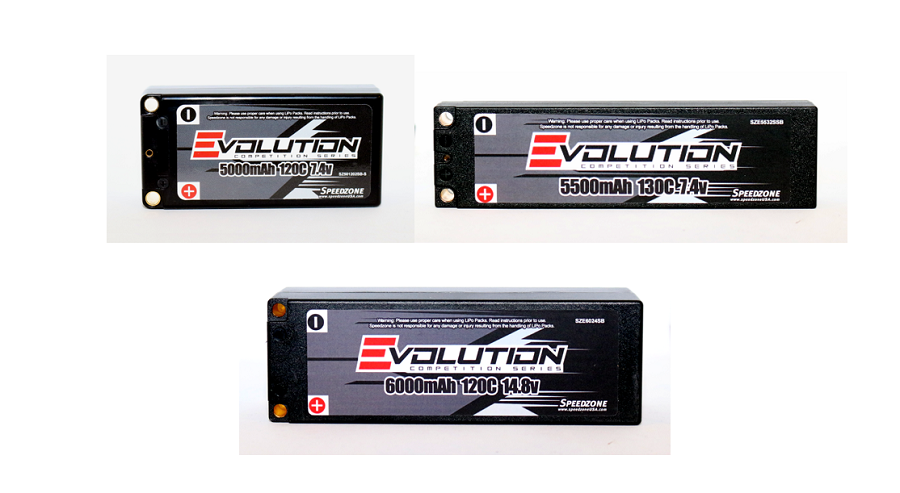 Speedzone Evolution 2S & 4S Lipo Packs