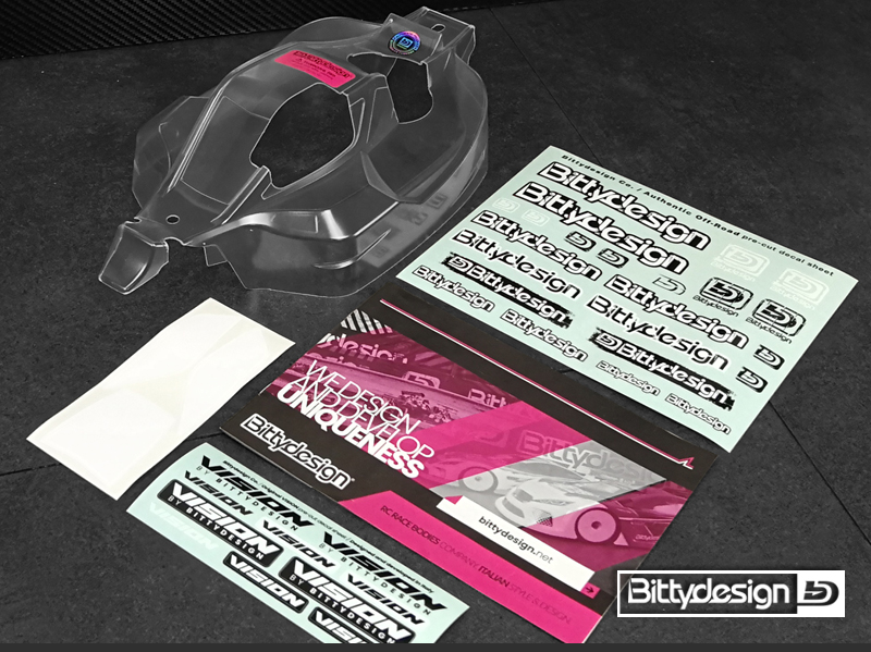 Bittydesign Pre-Cut VISION Clear Body For The Kyosho MP10