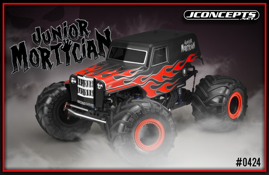 JConcepts Junior Mortician Clear Monster Truck Body