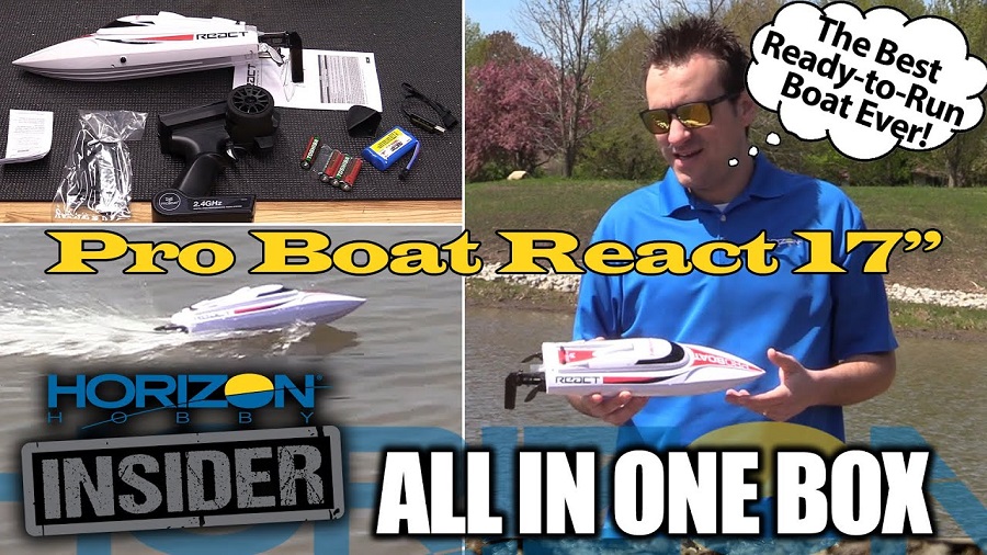 RTR Pro Boat React 17 - Horizon Insider All-In-One-Box Feature