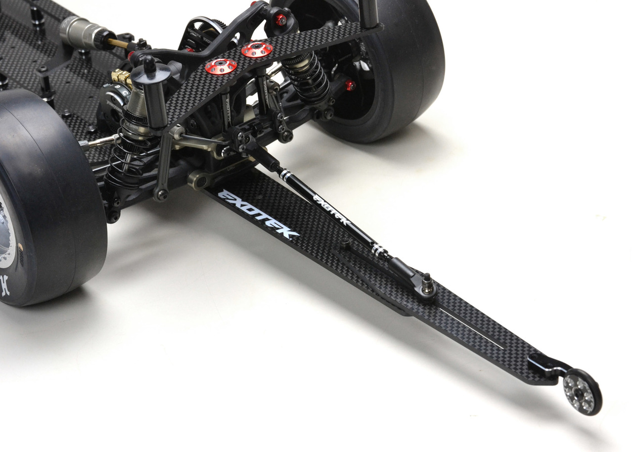 Losi Exotek Racing Carbone Fibre Réglable Plat Wheelie Barre Set pour Losi 22S Drag 