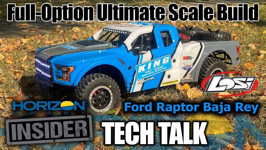 Full-Option Losi Ford Raptor Rey Ultimate Scale Build - Horizon Insider Tech Talk