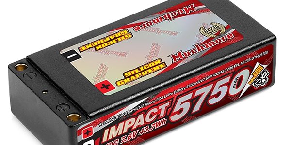 Muchmore IMPACT Silicon Graphene 5750mAh/7.6V 140C Flat Hard Case Shorty LiPo Battery