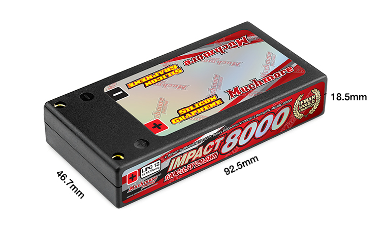 RC Car Action - RC Cars & Trucks | Muchmore IMPACT Silicon Graphene FD4 8000mAh/3.7V 130C Hard Case LiPo Battery