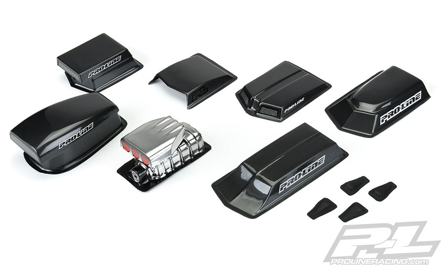 1/24 Scale Pro Stock Snorkel Hood Scoop Slot Car Customization Accessory Kit. 