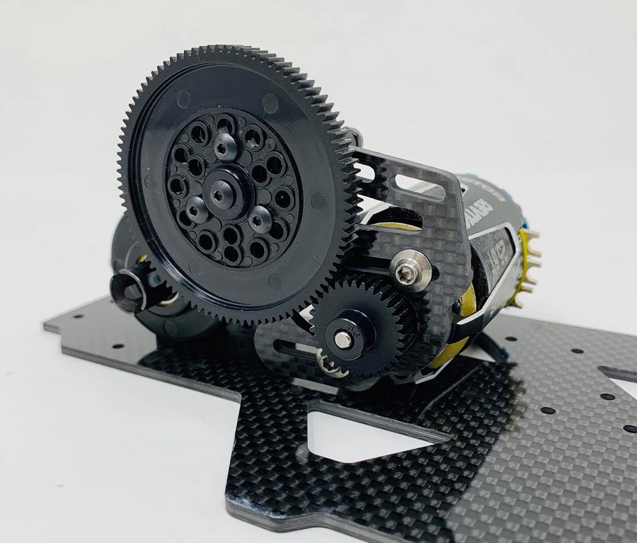 McAllister Racing Carbon Fiber Motor Plate For Custom Works Mid-Motor Outlaw / Rocket 4 