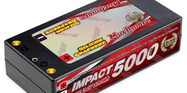 Muchmore IMPACT FD4 5000mAh 7.4V 130C Shorty Flat Hard Case LiPo Battery