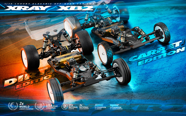 XRAY XB2 '21 2WD Buggy Carpet & Dirt Editions