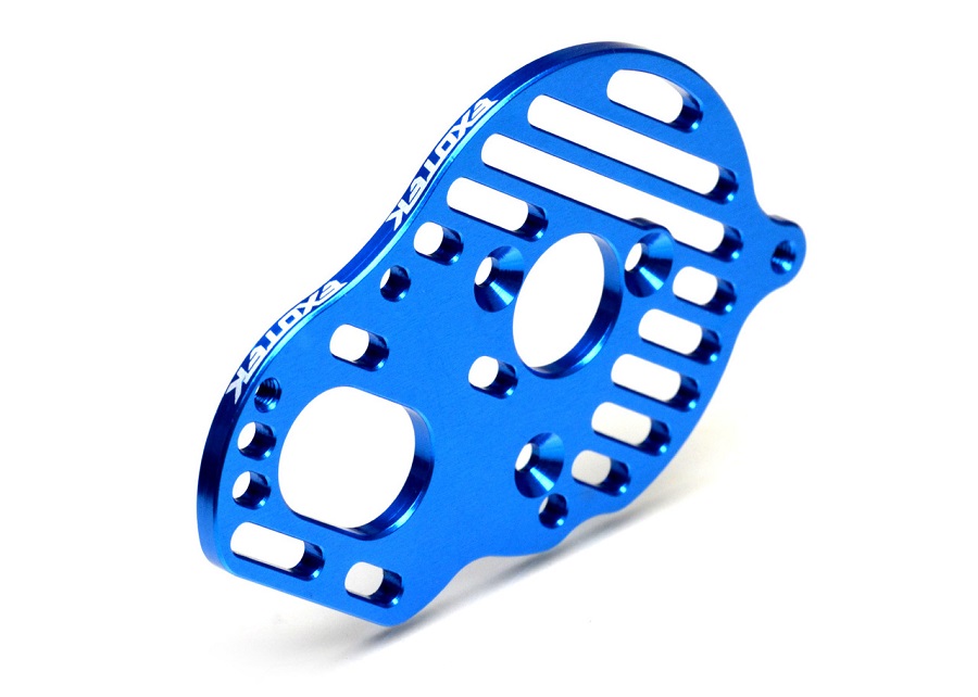 Exotek Rear Clamping Hexes & Slotted Motor Plate For The DR10