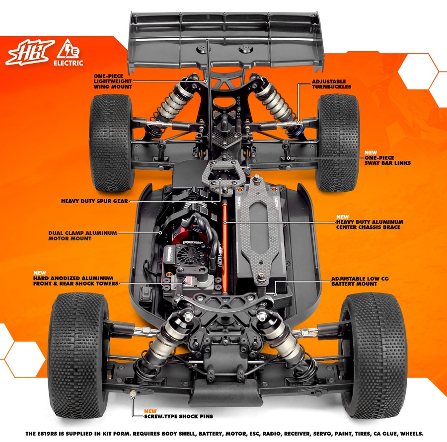 HB Racing E819RS 1/8 Electric Off-Road Buggy