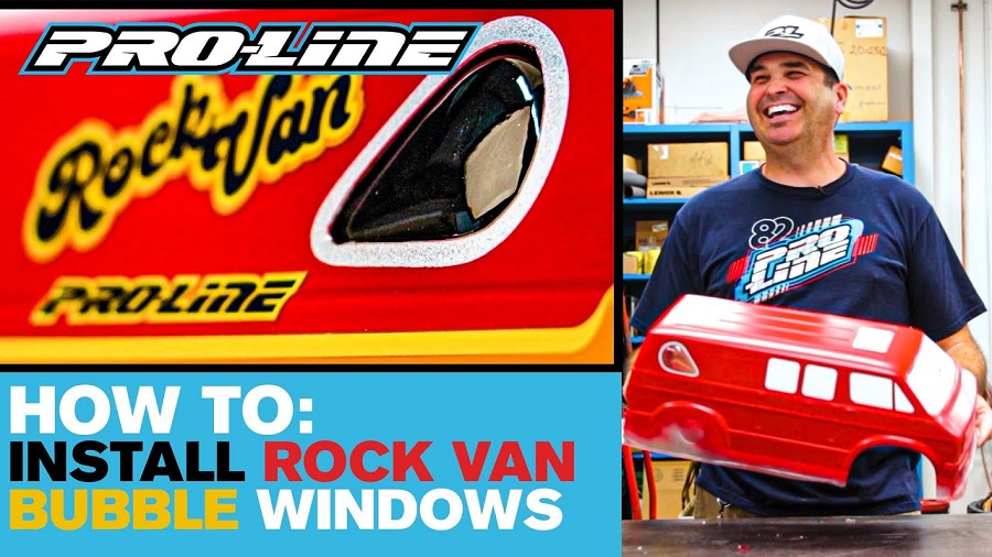 Pro-Line HOW-TO Install 70's Rock Van Bubble Windows
