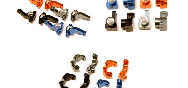 STRC Alum Steering Knuckles, Caster Blocks & Rear Hubs For The DR10