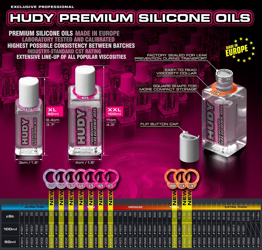 HUDY Premium Silicone Oils