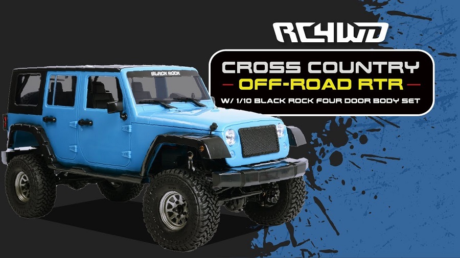 RC4WD Cross Country Off-Road RTR With 110 Black Rock Four Door Body