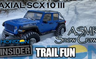 SCX10 III – ASMR Snow Crawl – Horizon Insider Trail Fun [VIDEO]