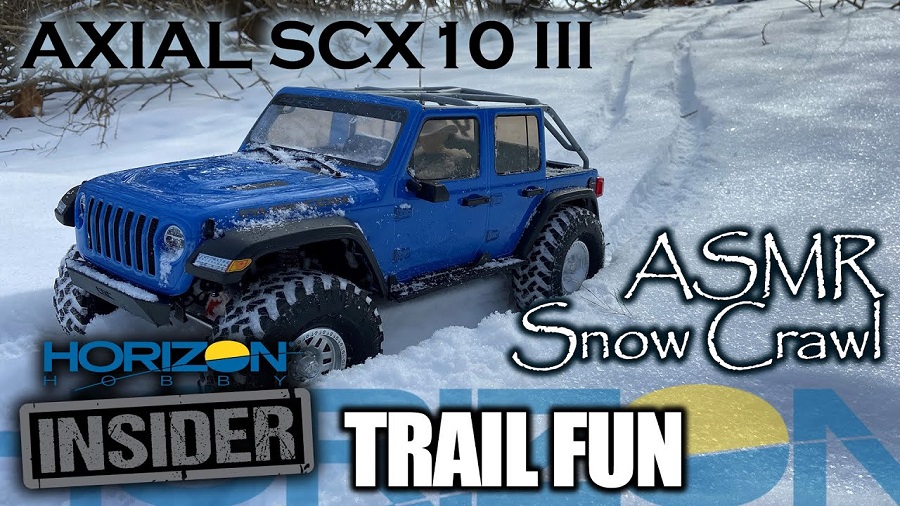 SCX10 III - ASMR Snow Crawl - Horizon Insider Trail Fun