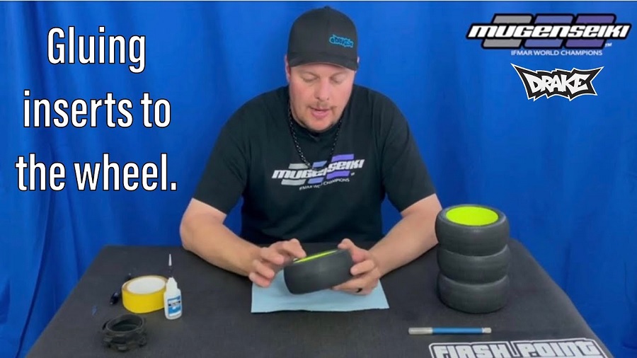 How To Glue Inserts To The Wheel With Mugen's Adam Drake