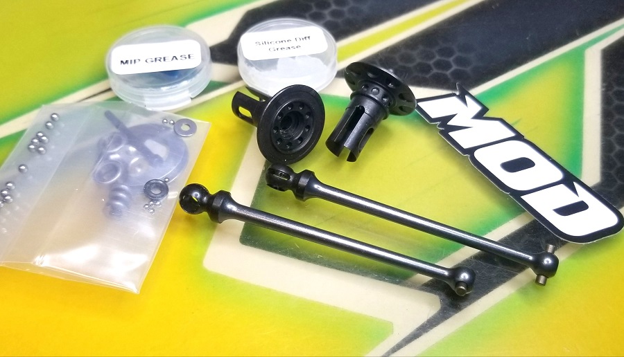 MOD TLR 22 5.0 Elite Feather Weight Ball Diff & X67mm Aluminum Pin Bone Kit
