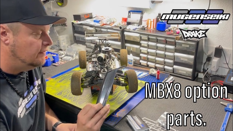 Mugen's Adam Drake Explains Different Carbon Fiber MBX8 Option Parts