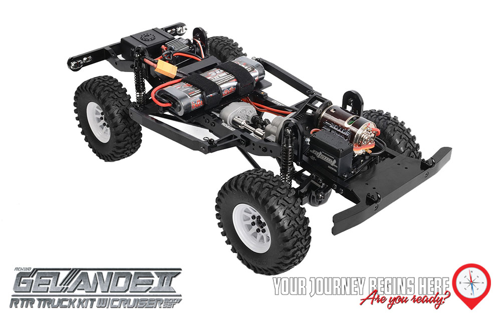 RC4WD Gelande II RTR With 1/10 Cruiser Body Set In Red