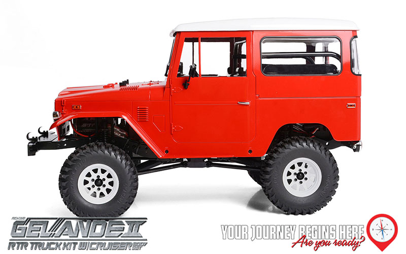 RC4WD Gelande II RTR With 1/10 Cruiser Body Set In Red