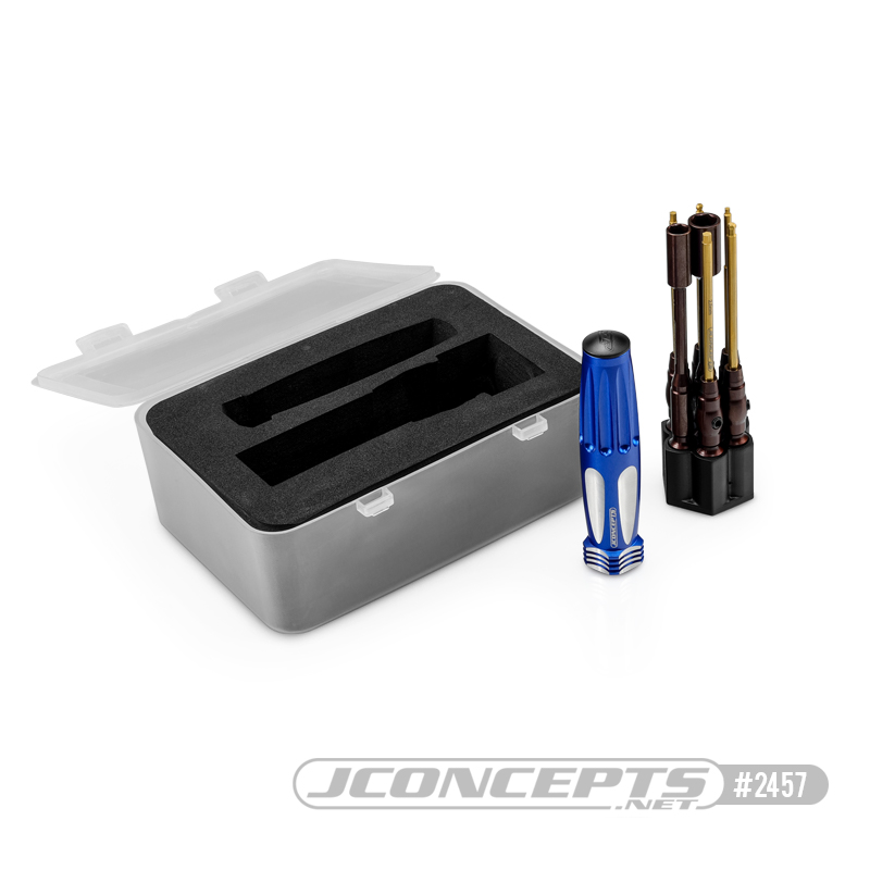 JConcepts 1/4" Hex Driver 7 Piece Wrench Set With Storage Base
