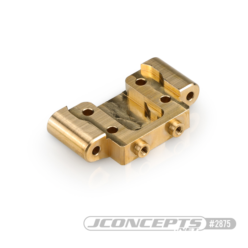 JConcepts Brass Front Bulkhead For The DR10