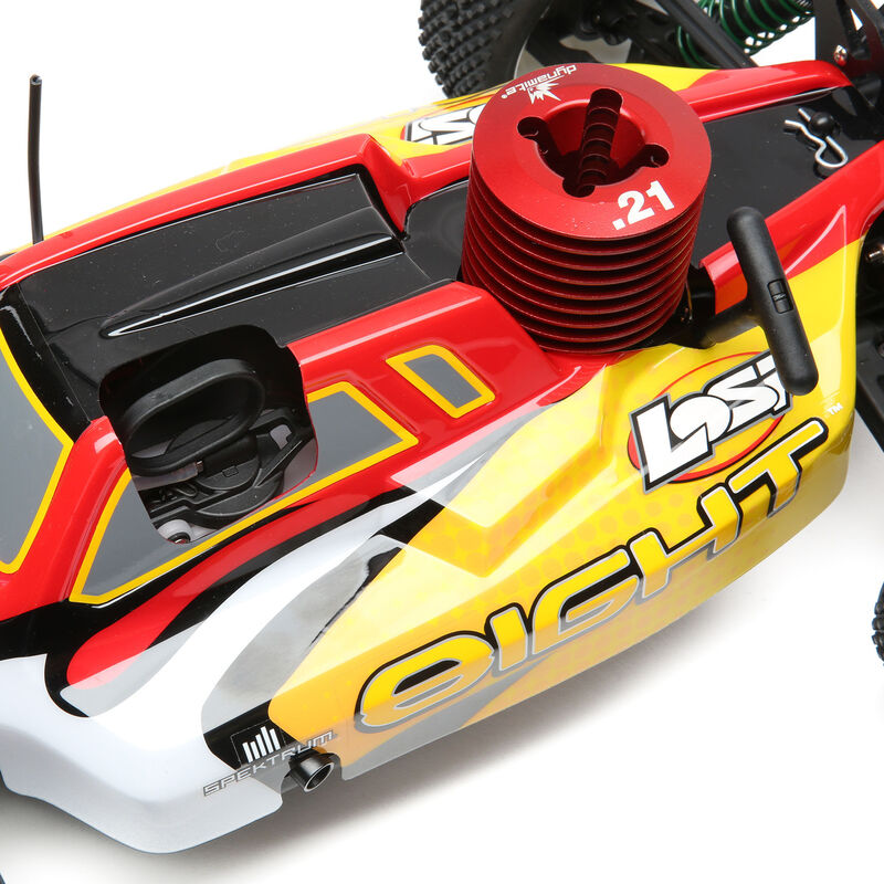 Losi Updates RTR 1/8 8IGHT Nitro Buggy & Truggy With Spektrum Electronics