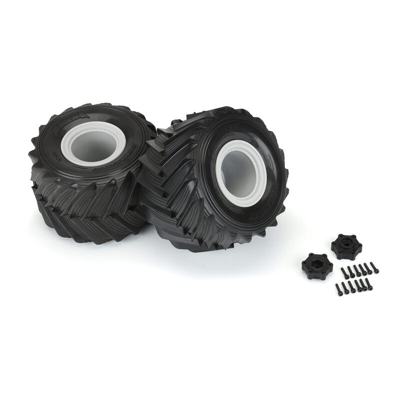 Pro-Line Pre-Mounted 1/10 Demolisher Tires For The Losi LMT