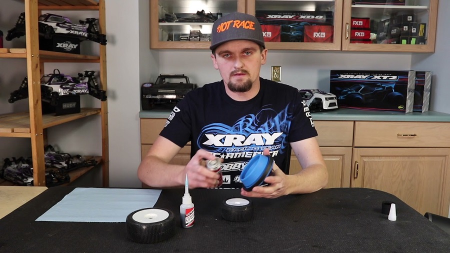 Tire Gluing Pro Tip With XRAY's Ty Tessmann