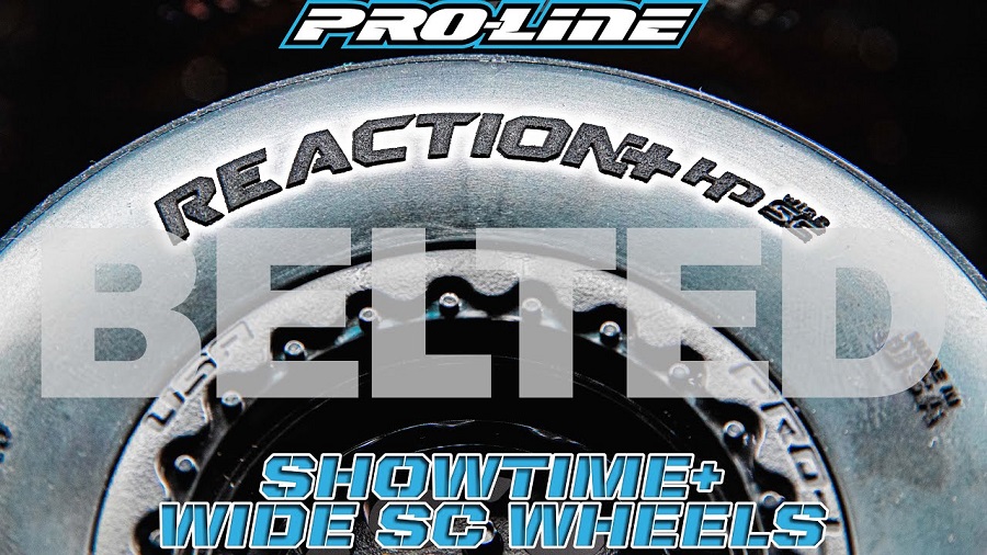 Pro-Line Reaction+ HP Wide SC BELTED Tires & Showtime+ Wide SC Wheels