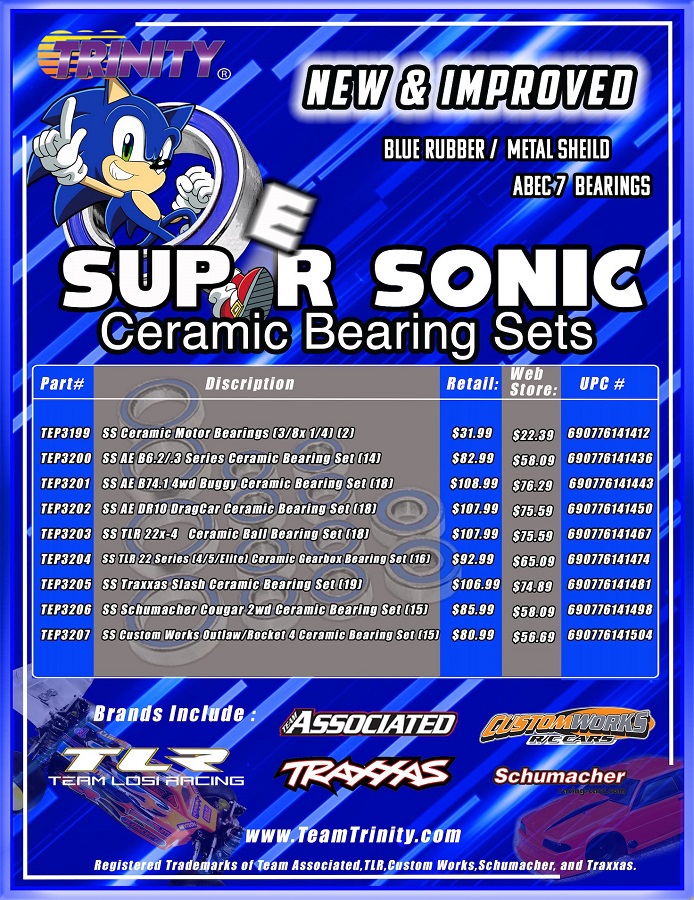 Trinity Super Sonic Ceramic Bearing Kits