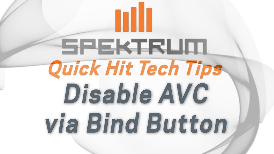 Spektrum Quick Hit Tech Tip - How To Disable AVC