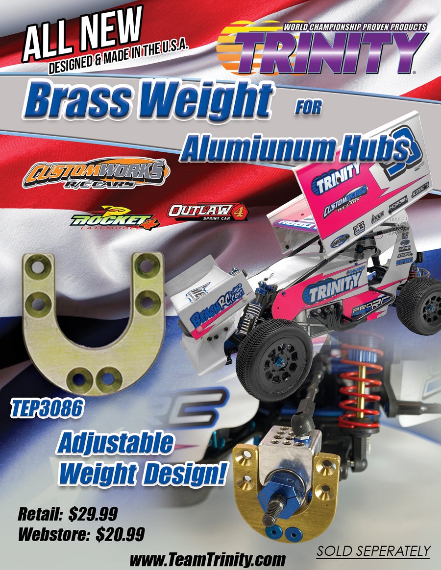 Trinity Optional Brass Weight For Aluminum Rear Hubs For Custom Works Vehicles