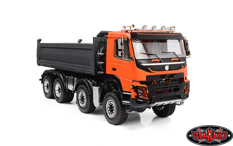 114 8x8 Armageddon Hydraulic Dump Truck (FMX) (Orange and Grey)