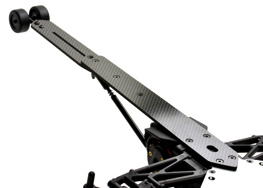 Exotek Carbon Fiber Flat Drag Wheelie Bar Set For The TLR 22S